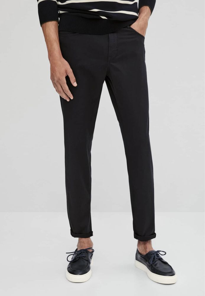 Pantaloni Massimo Dutti, bleumarin