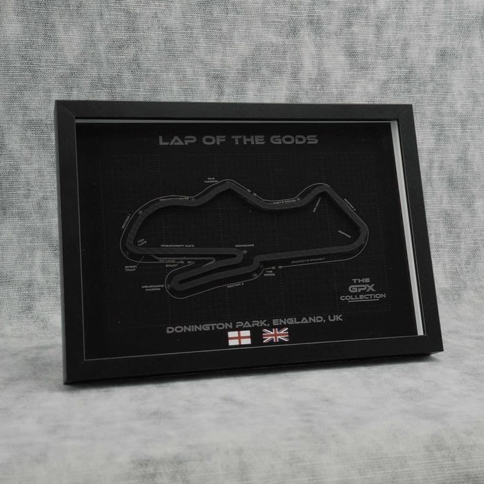 Donington Park – Hartă 3D circuit Formula 1 Europe GP • GPX Collection