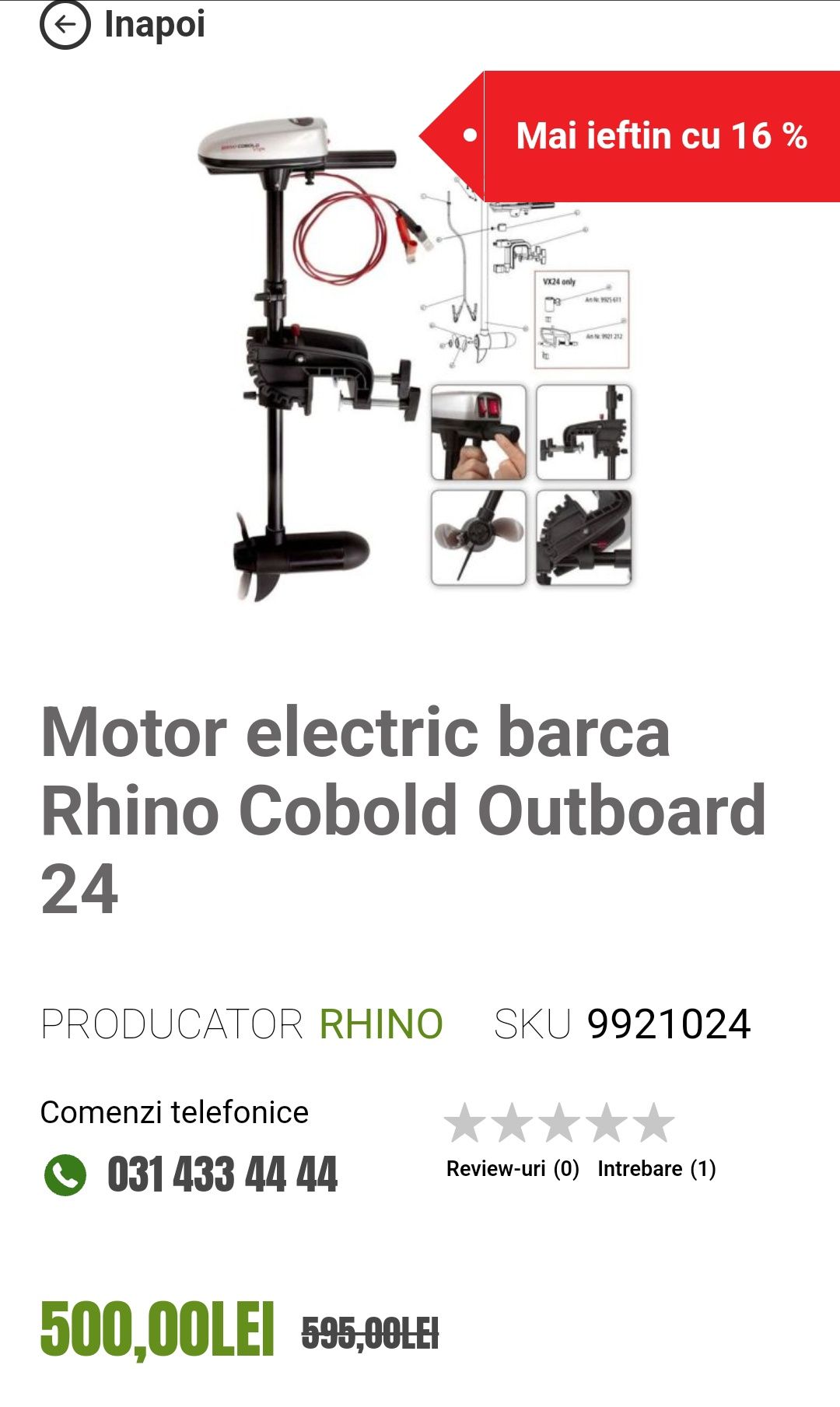 Motor electric Rhino Cobold VX-24