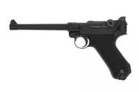 Pistol Airsoft P08 Luger WE Green Gas Full Metal BlowBack Nou In Cutie