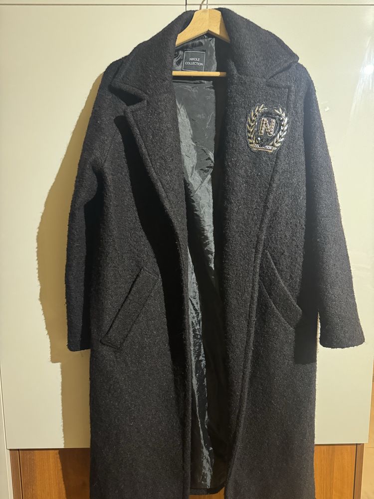 Палто Nikole Collection черно - размер М