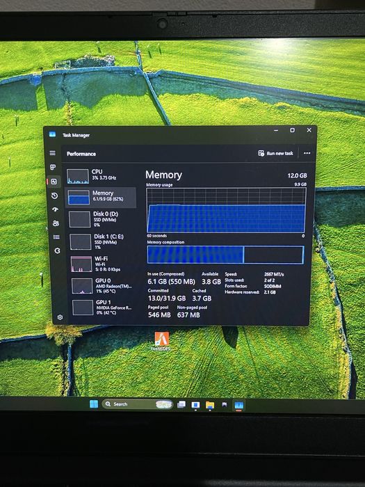 Laptop gaming Lenovo rtx 2050 r5 5500h