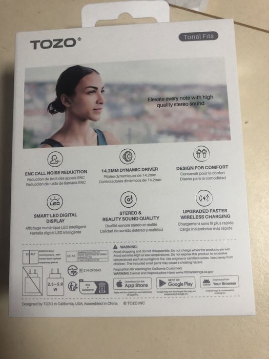 Слушалки TOZO нови