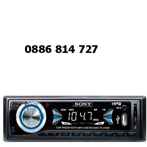 Касетофон за кола/музика Sony 2000u + евро букса/радио /mp3/usb/sd