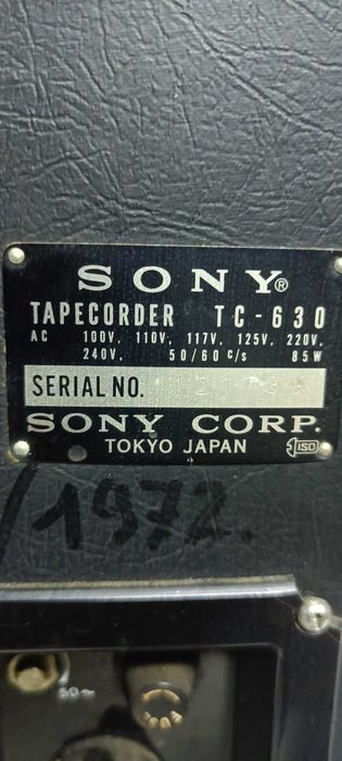 Magnetofon SONY TC 630 STEREO