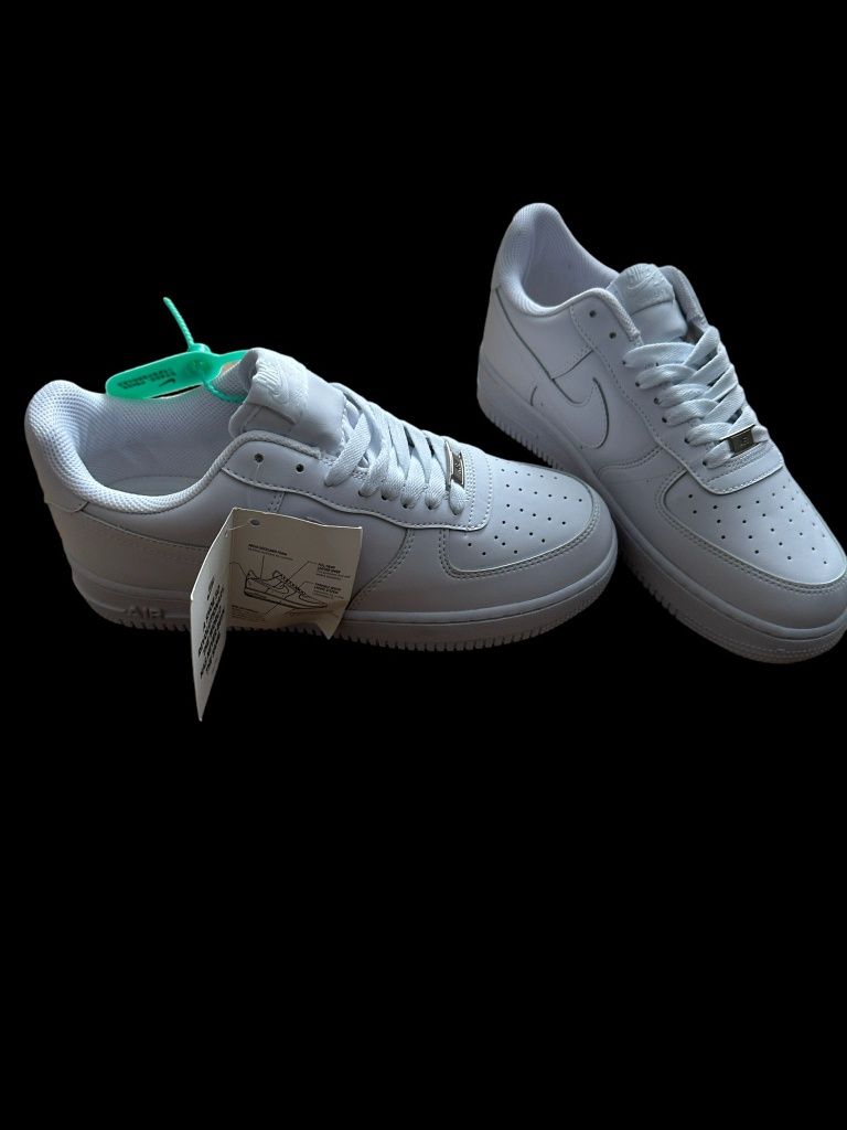 Adidasi premium nike air force 1 triple white