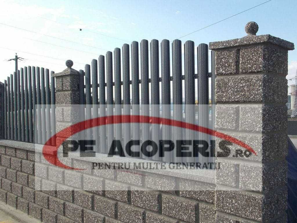 Poarta gard exterior profile tip jaluzea/ sipca metalica gard si porti