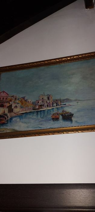 Tablou vechi,ulei,pictor consacrat,piesă de colecție.