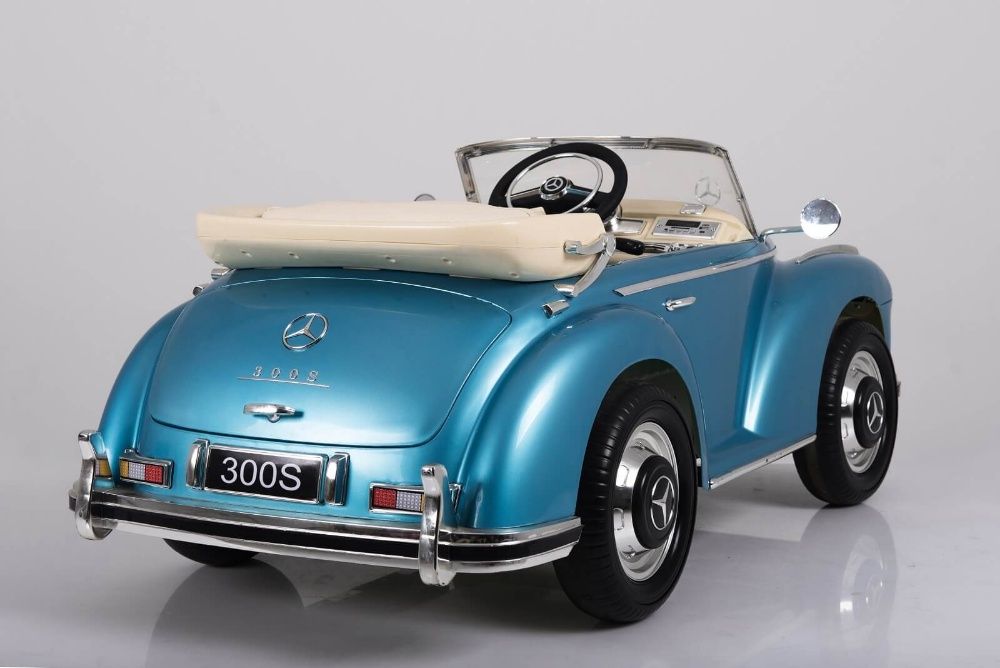 Masinuta electrica pentru copii Mercedes 300S OldTimer NOUA #Albastru