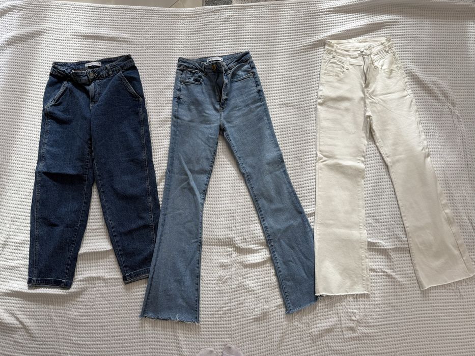 Zara Къси Дънки , пола панталон  , лятна дълга пола  , екип