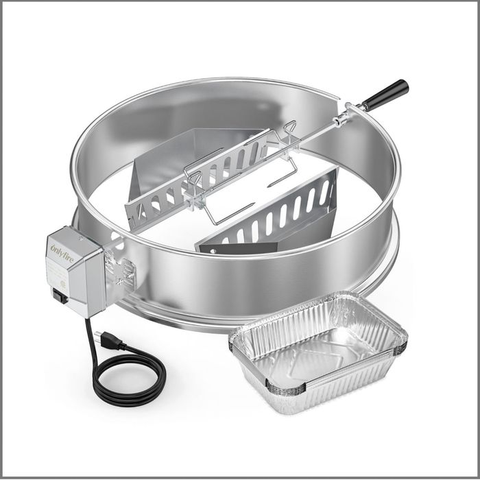 Kit Rotiserie Gratar 57cm pui grill electric rotisor inox