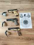 Pistol cu bile la alegere Colt sau Glock + Bile + tinta