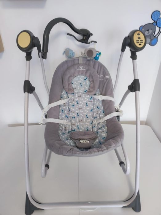 Електрическа люлка и шезлонг за бебе