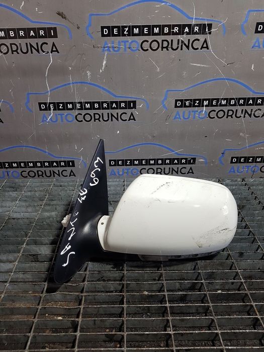 Oglinda stanga Hyundai Santa Fe 2 Facelift 2009 - 2012 4 Usi ALB 3M VANILLA WHITE (693) ...