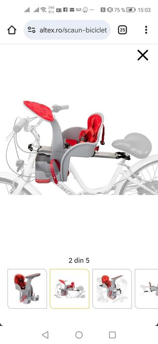 Vându scaun bicicletă copii!