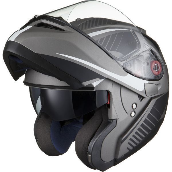 Casca Moto FlipUp Black Optimus SV Tour Max – Negru/Alb/Gri Mat S