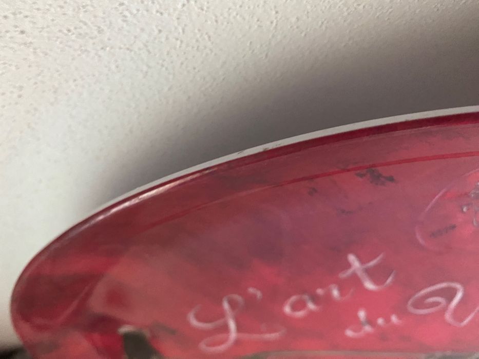 Tava/Farfurie melamina 30cm, rosu, tematica 'L'Art du Vin', nou