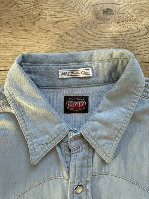 Camasa Blug EDWIN Trucker Workwear Albastru Barbati | Marime XL