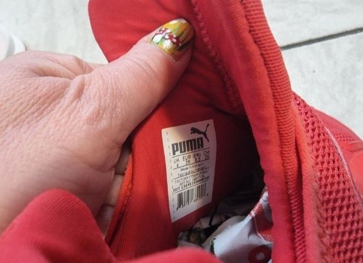 Червени кецове Puma номер 39