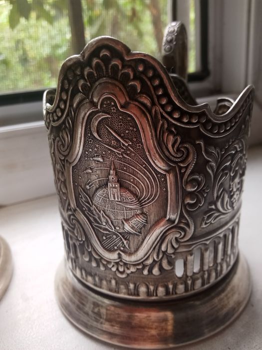 Подстаканники мельхиор раритет