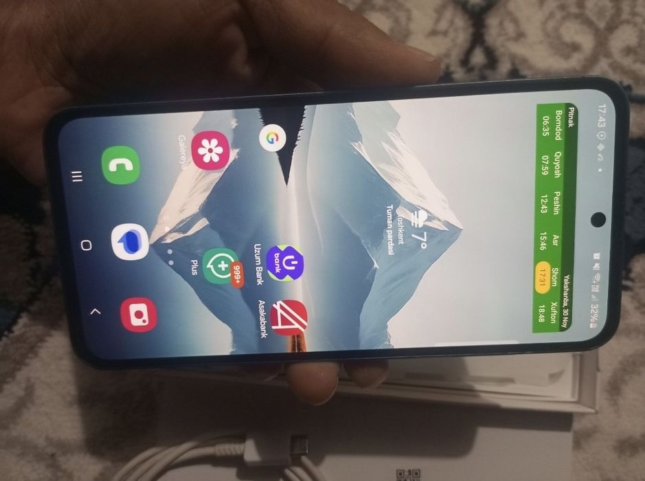 Samsung a55 color Dark blue 8/128 ideal sastayena