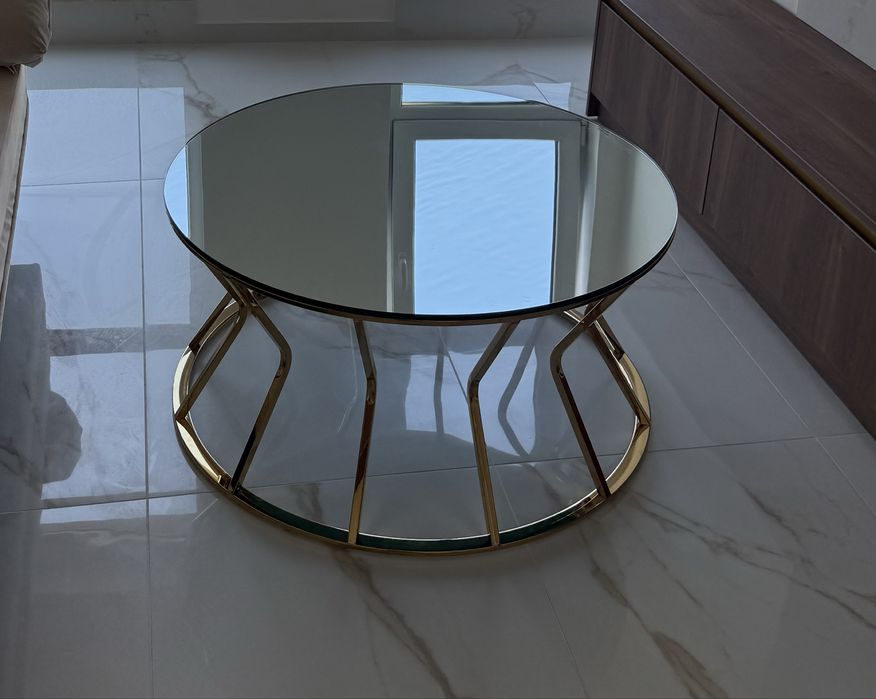 Стъклена маса за кафе