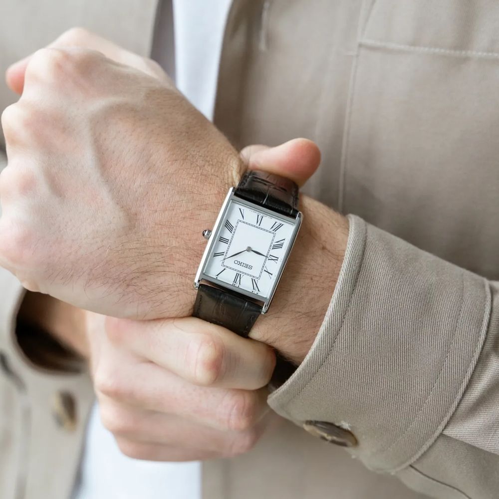 Seiko Essentials Tank White