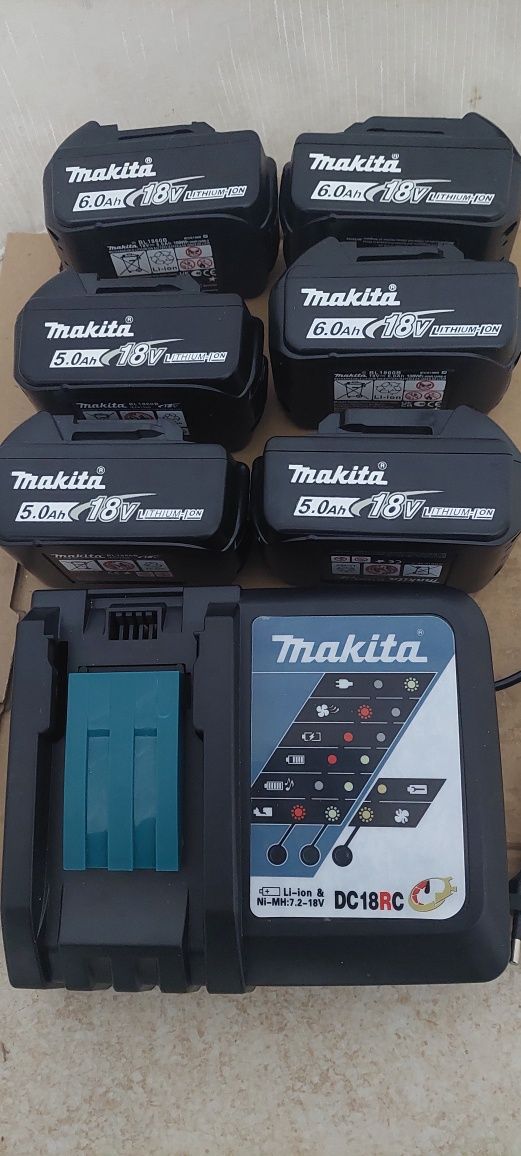 Acumulatori compatibili ptr scule  MAKITA 18 V, 5 Amp,6 Amp și 9 Am