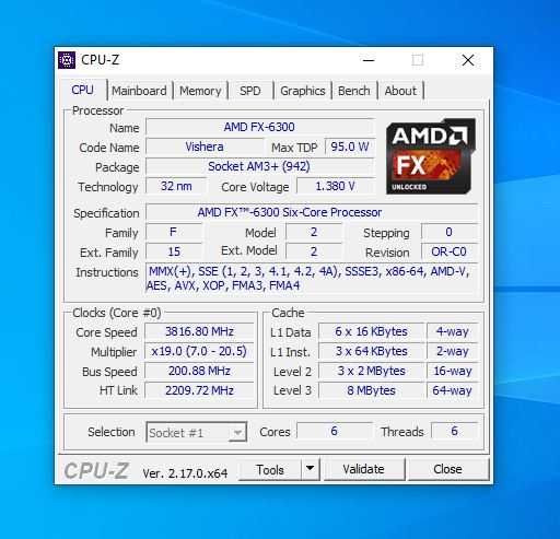 Kit placa + procesor FX6300 + 8GB DDR3 RAM + sursa 350W