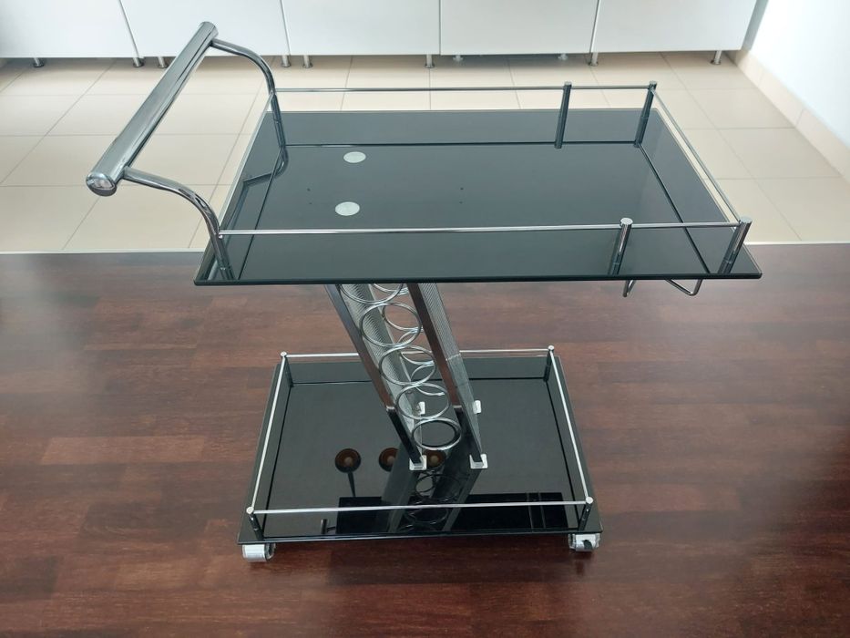 Carucior servire cu suport sticle