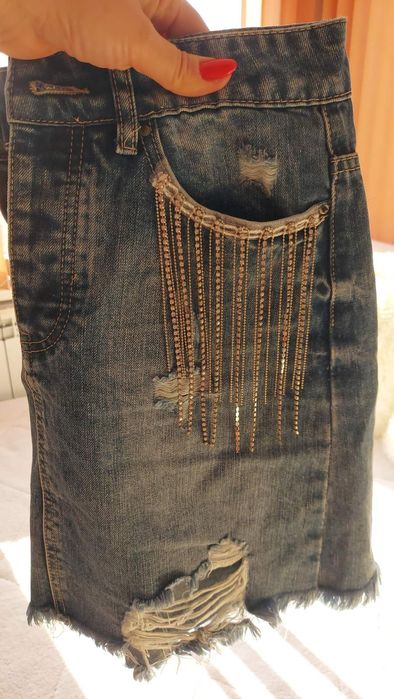 Дамска дънкова пола