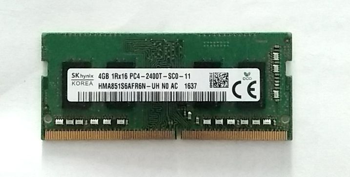 MEMORII RAM LAPTOP 4 GB DDR 4 (1Rx16 PC4 - 2400T-SC0- 11)