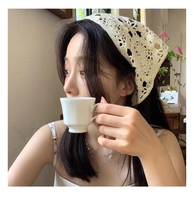 Косынка вязанная