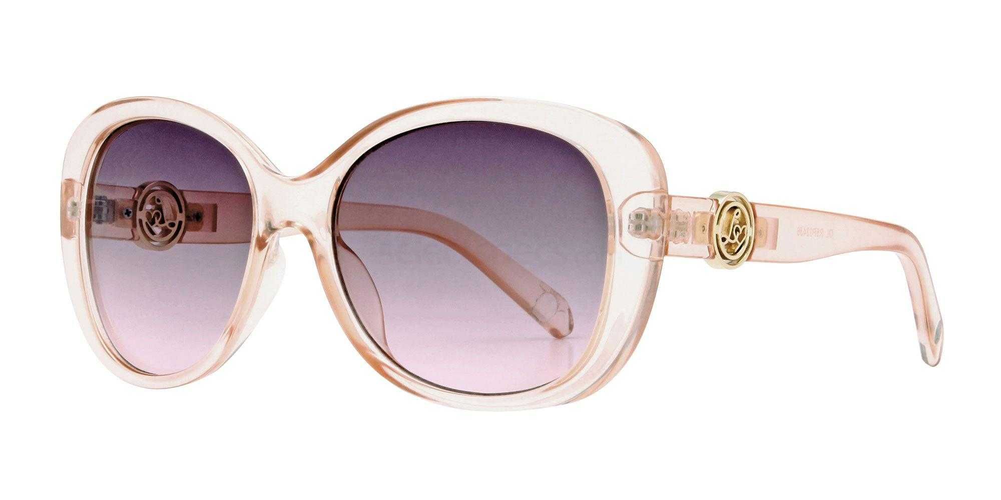 Ochelari de Soare Lipsy LIP027  Womens Oversized Glam Sunglasses Pink