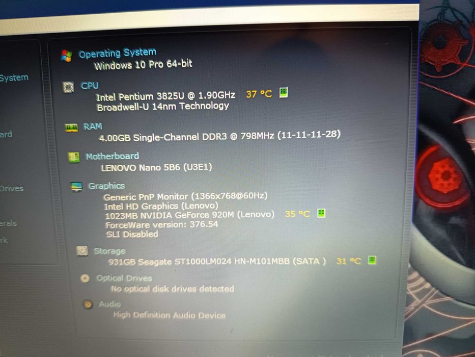 Laptop Lenovo Idepad  100, light gaming, 4gb ddr3, nvidia 920m, 1tb