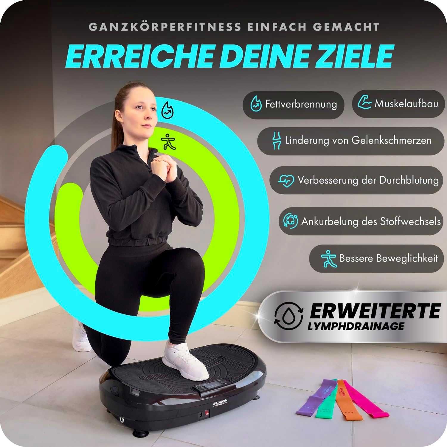 Bluefin Fitness 3D вибрираща платформа