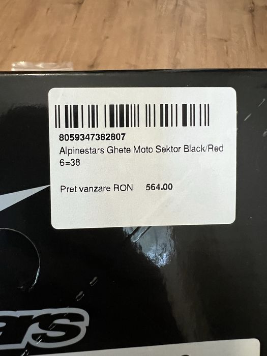 Ghete AlpineStars Sektor Black/Red