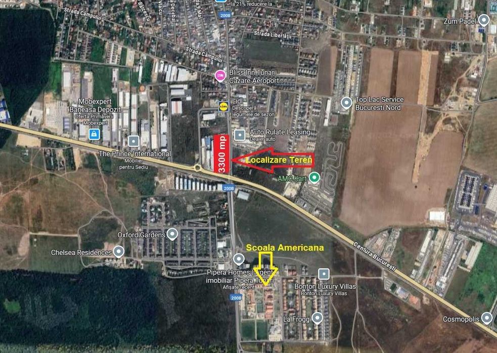 Oportunitate, Teren de inchiriat Centura Nord Bucuresti, Pipera-Tunari