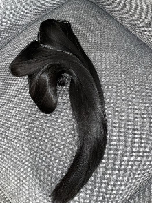 Индийска коса на треса със щипки