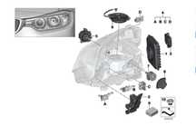 BMW F30 F31 HEADLIGHTS FULL LED / ADAPTIV modul droser semnalizator