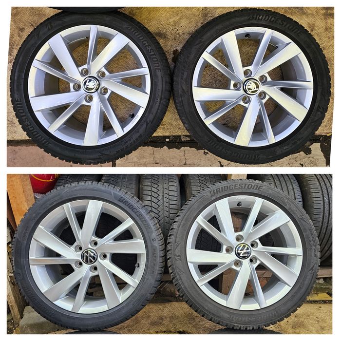 Jante aliaj 17" Skoda Octavia/Audi/Volkswagen anvelope iarna 205 50 17
