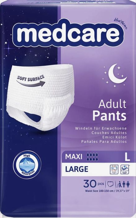 Подгузники - трусы ночные medcare