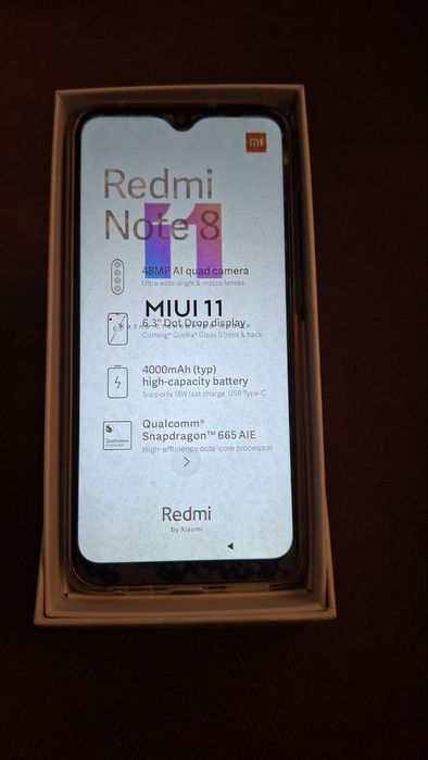 Redmi note 8 4/64xotirasi