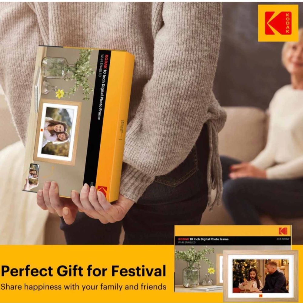 Цифровая фоторамка Kodak 10.1 дюм IPS екран сенсор Wifi 32gb память