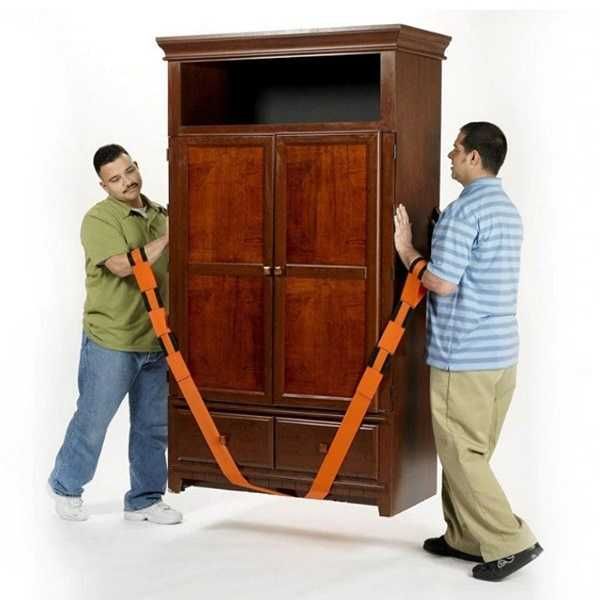 Set 2 centuri pentru ridicat mobila si obiecte voluminoase, portocaliu