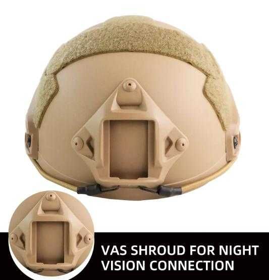 Гейминг Тактическа Еърсофт Каска с Велкро за Пачове Airsoft Gaming NVG