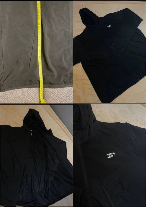Jachetă sport Reebok, mărimea XXL, nouă, neagră.
