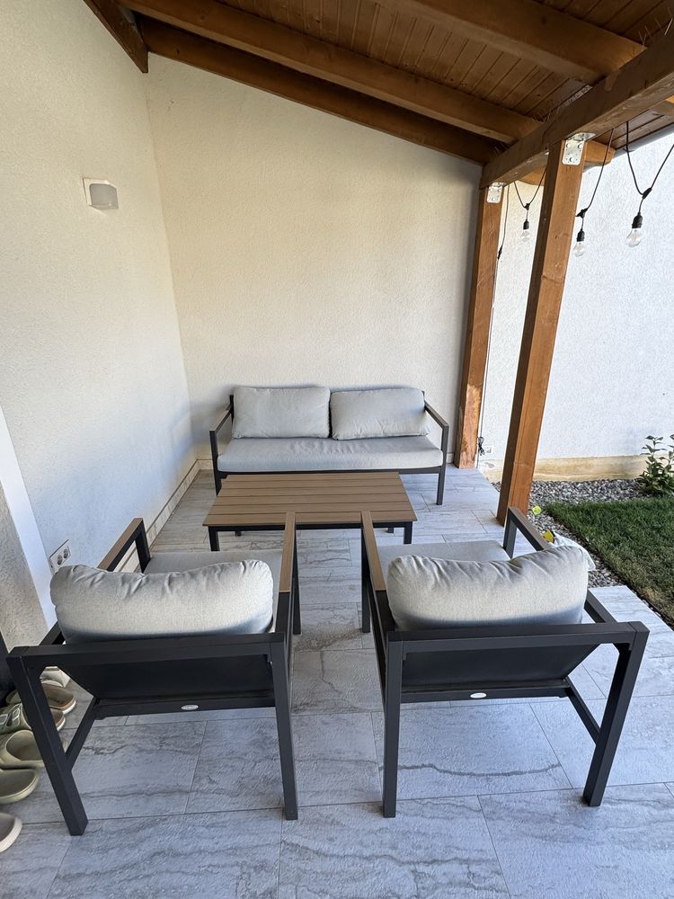 Set terasa gradina masuta canapea fotolii 4 locuri