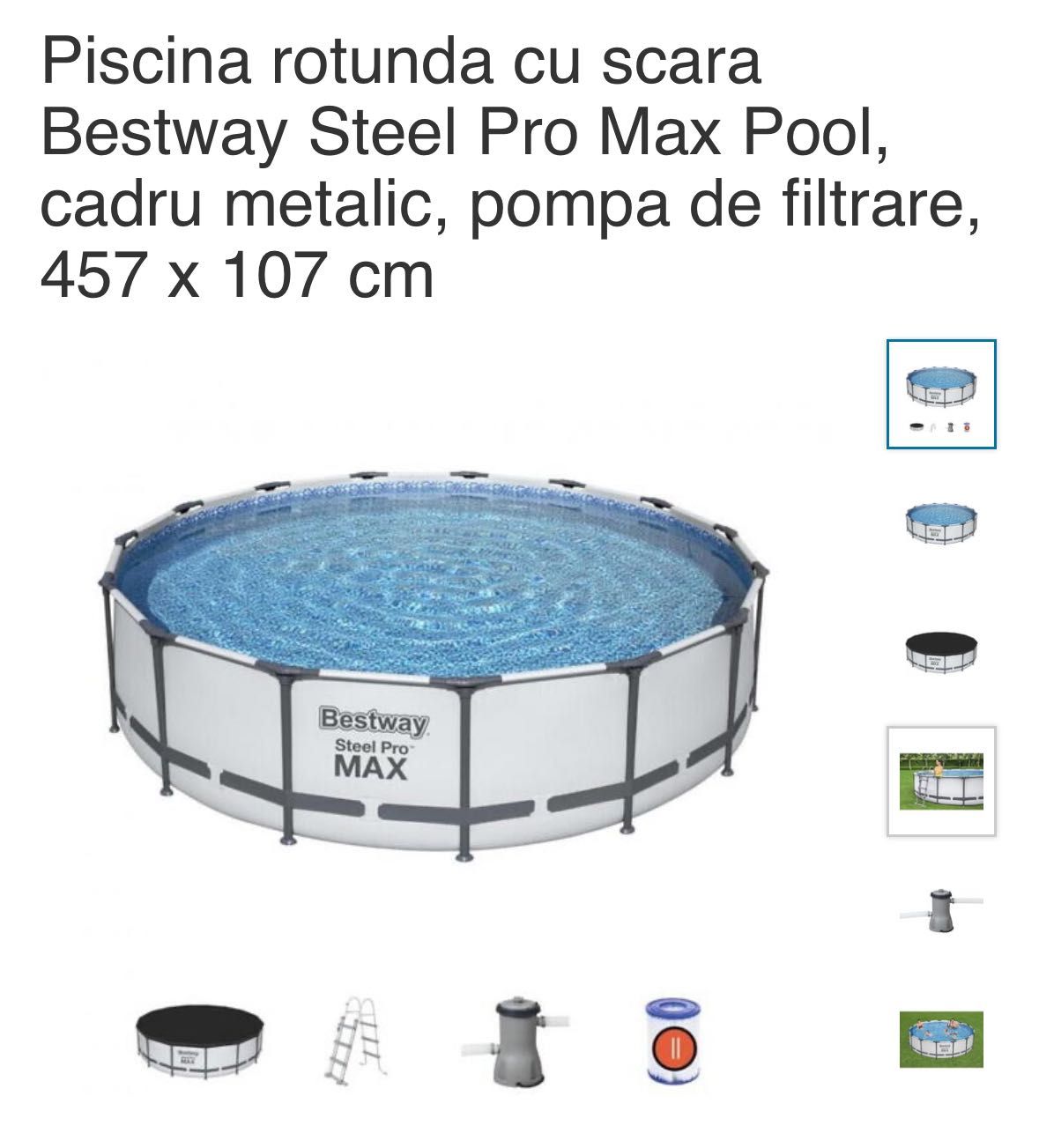 Piscină 457diametru/107h