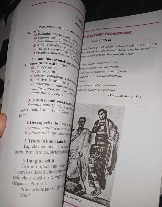Carte de limba latină – clasa a IX-a, ediție școlară.